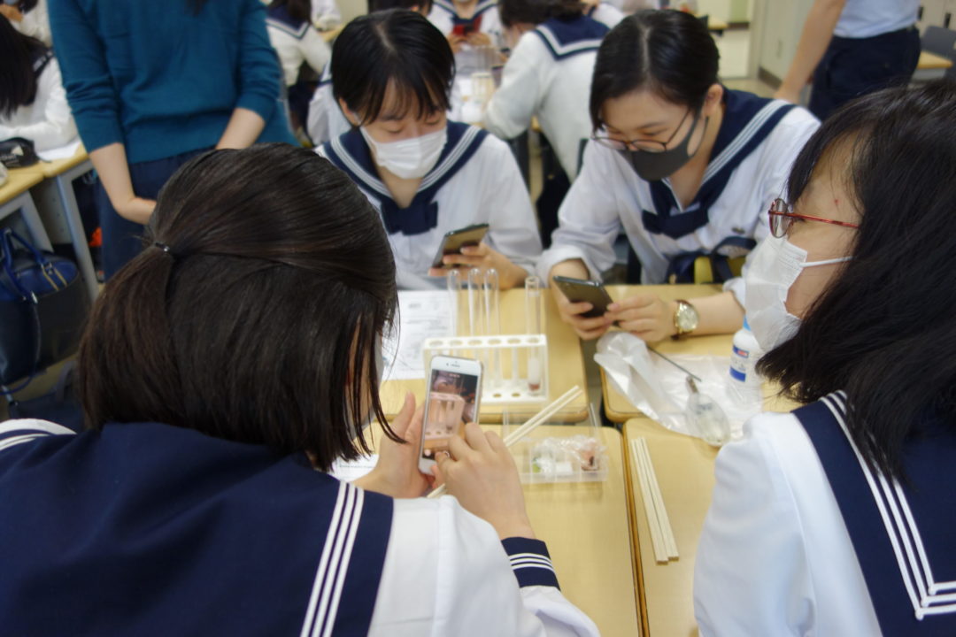 生物「酵素カタラーゼの機能を見る実験」<br />で英語を学ぶ