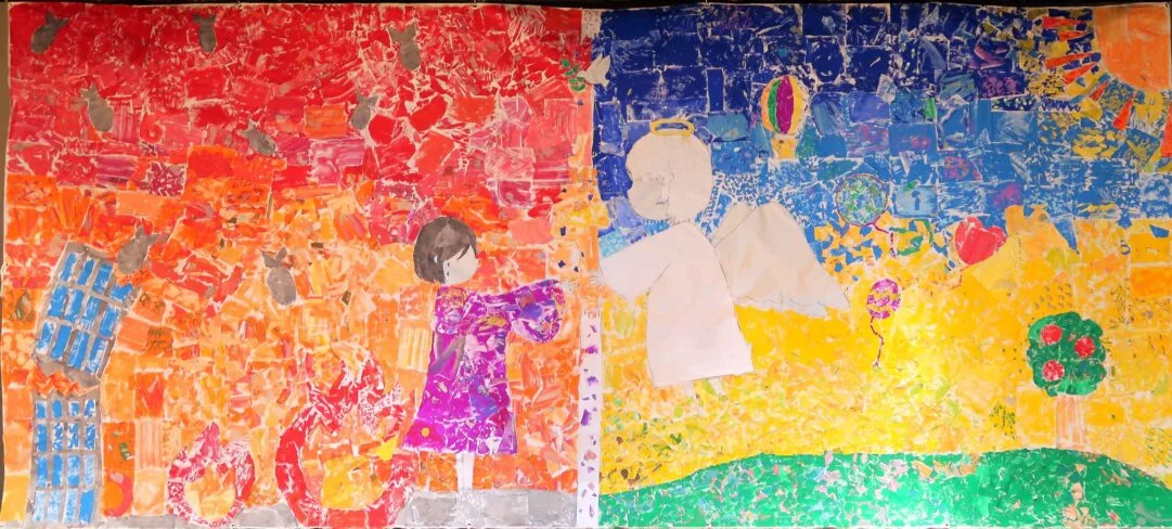 授業中に書いた絵画 9cde8a34a09c13bea66e1b512382ff