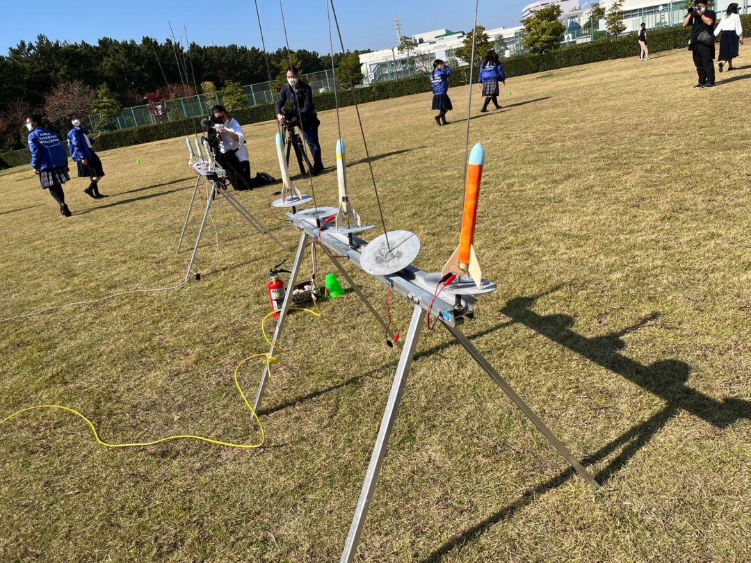 セッティングされたロケット