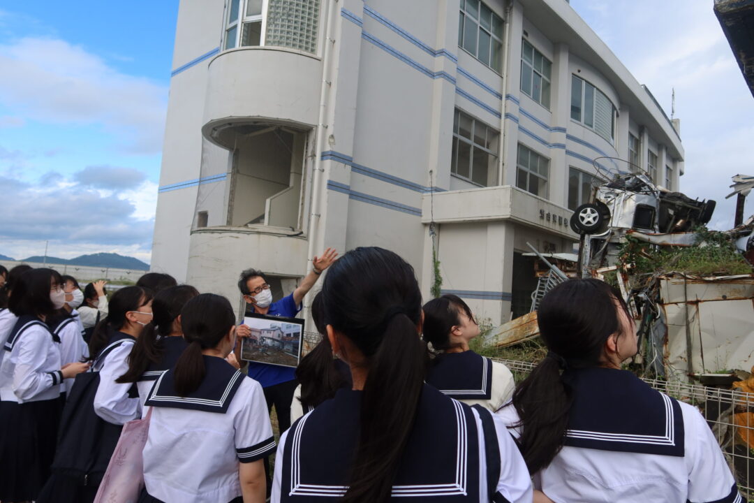 気仙沼市東日本大震災遺構・伝承館にて