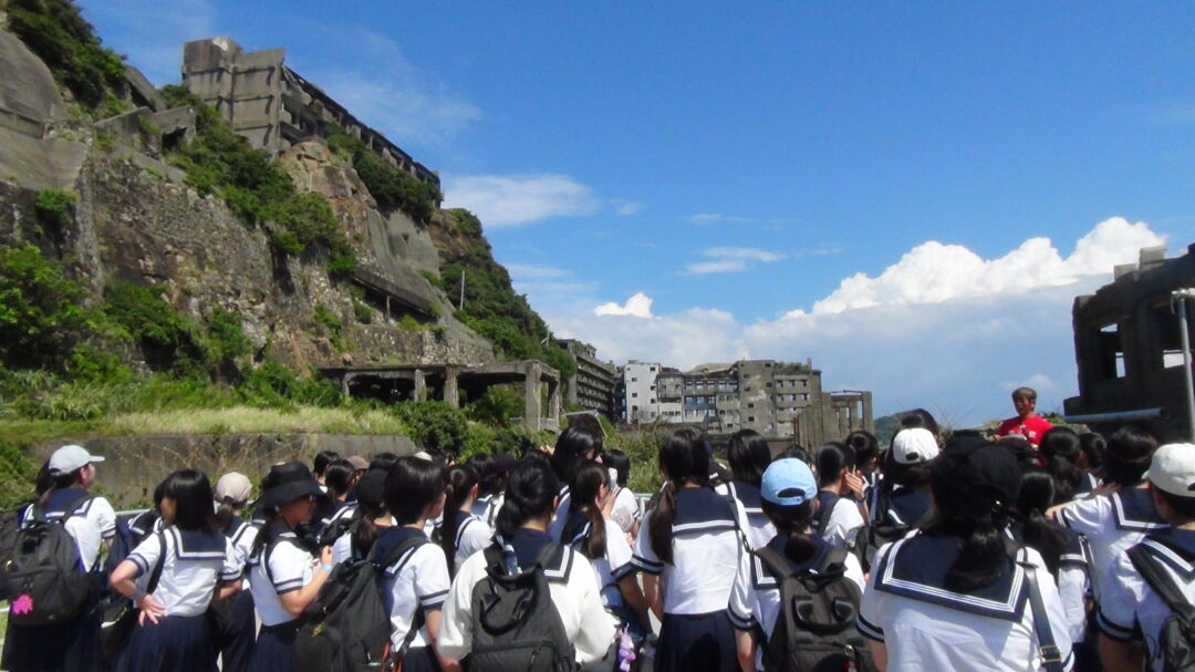 軍艦島にて